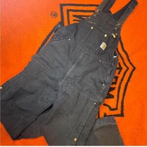 Distressed Carhartt bibs